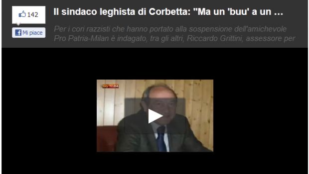 Fuori onda del sindaco di Corbetta: &#8220;Se uno fa buu a un negher è reato?&#8221; | Video