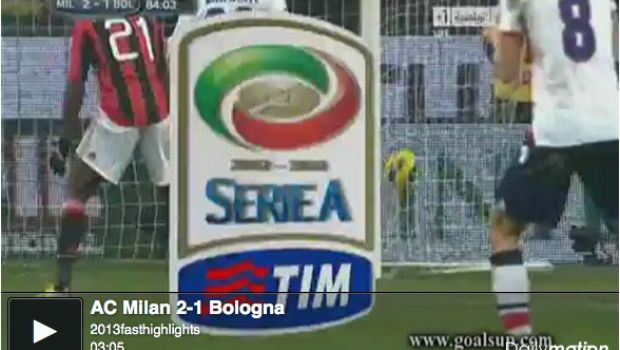 Milan &#8211; Bologna 2-1 | Highlights Serie A &#8211; Video Gol (Pazzini, aut. Mexes)