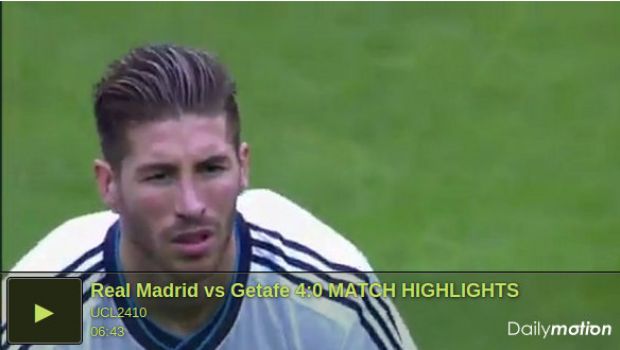 Real Madrid – Getafe 4-0 | Highlights Liga Spagnola – Video gol (Cristiano Ronaldo tripletta, Sergio Ramos)