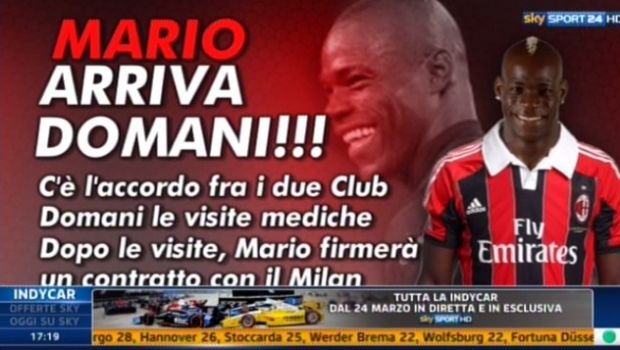 Calciomercato, Ufficiale: Mario Balotelli è un giocatore del Milan. Domani le visite mediche e la firma