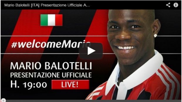 Milan &#8211; Balotelli si presenta: &#8220;Con l&#8217;Inter ho chiuso, se segno esulto&#8221; | Video e Foto