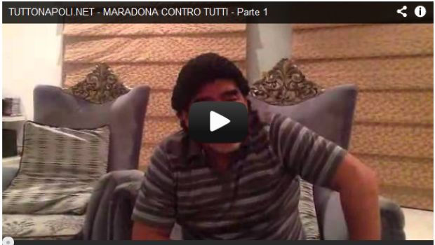 Video messaggio di Maradona: &#8220;Non sono evasore, perché non posso tornare a Napoli?&#8221;