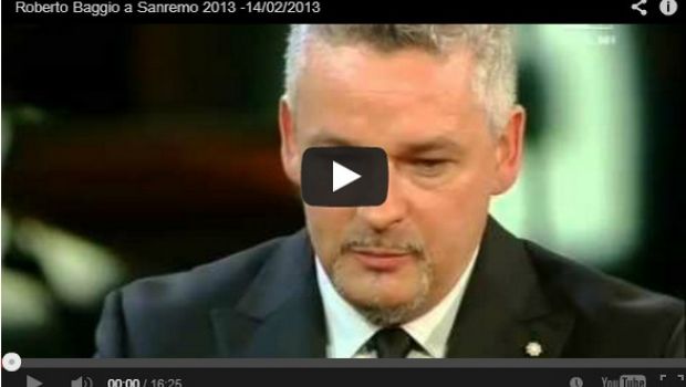 Sanremo 2013, Roberto Baggio scrive una lettera ai giovani &#8211; Foto e Video