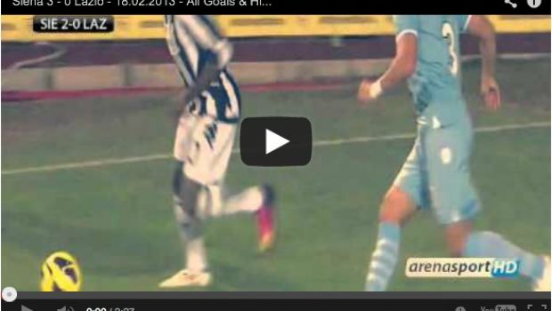 Siena &#8211; Lazio 3-0 | Highlights Serie A &#8211; Video Gol (Emeghara, Rosina)