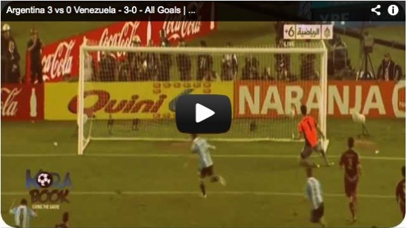 Argentina &#8211; Venezuela 3-0 | Highlights Qualificazioni Mondiali 2014 &#8211; Video Gol (Higuain, Messi)
