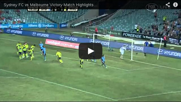 Sydney Fc &#8211; Melbourne Victory 1-1 | Highlights A-League Australiana | Video Gol (Del Piero, traversa e rigore sbagliato)