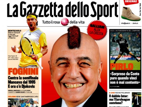 Rassegna stampa 20 aprile 2013: prime pagine di Gazzetta, Corriere e Tuttosport