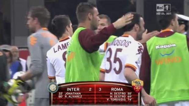 Inter &#8211; Roma 2-3 | Risultato finale | Una doppietta di Destro decide la partita, giallorossi in finale