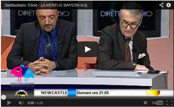 Juventus-Bayern Monaco 0-2 | Telecronaca di 7Gold (Paolino) | Video