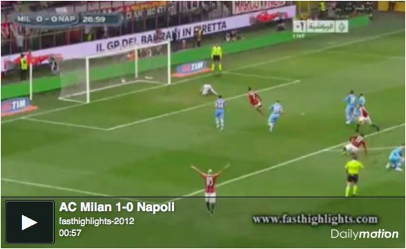 Milan &#8211; Napoli 1-1 | Highlights Serie A &#8211; Video Gol (Flamini, Pandev)