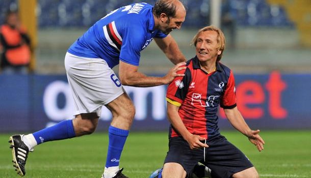 Sla &#8211; Sampdoria-Genoa (3-2), il derby delle vecchie glorie per la beneficenza