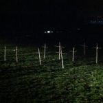 Follia Ascoli: 11 croci piantate sul campo di allenamento, il macabro avvertimento dei tifosi