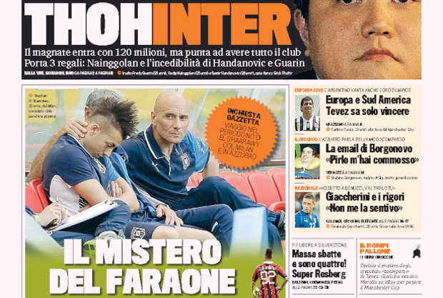 Rassegna stampa 29 giugno 2013: prime pagine di Gazzetta, Corriere e Tuttosport