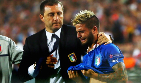 Italia-Spagna 2-4 | Pianto a dirotto di Insigne (Foto). Mangia: “Ugualmente grandi”