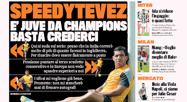 Rassegna stampa 13 luglio 2013: prime pagine di Gazzetta, Corriere e Tuttosport