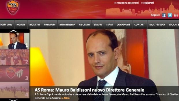 Roma, ecco il sostituto di Baldini: Mauro Baldissoni è il nuovo direttore generale