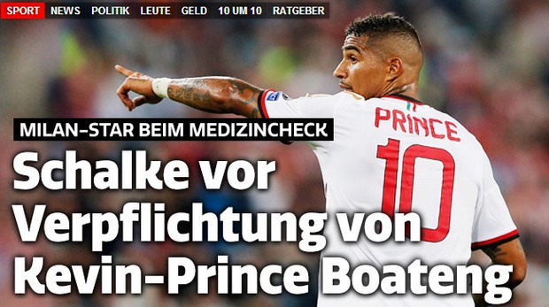 Calciomercato Milan, clamoroso: Boateng allo Shalke 04