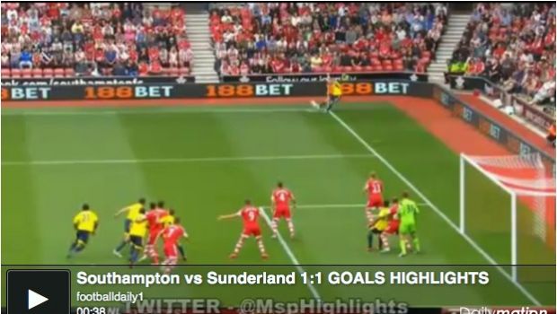 Southampton – Sunderland 1-1 | Highlights Premier League – Video Gol (Primo gol di Giaccherini)