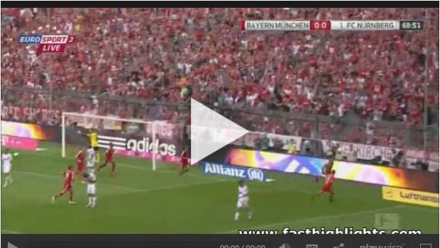 Bayern Monaco &#8211; Norimberga 2-0 | Highlights Premier League &#8211; Video Gol (Ribery, Robben)