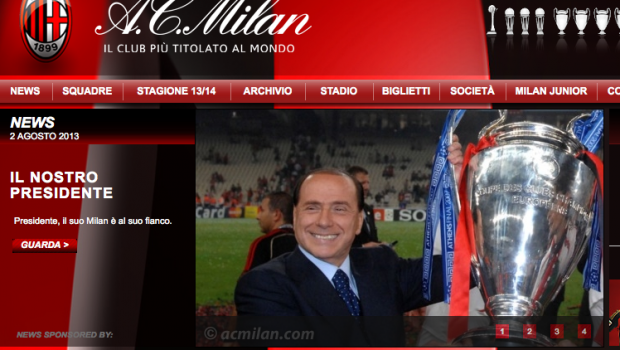 Berlusconi condannato in Cassazione, solidarietà Milan