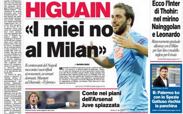 Rassegna stampa 21 settembre 2013: prime pagine di Gazzetta, Corriere e Tuttosport