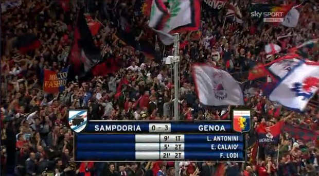 Sampdoria &#8211; Genoa 0-3 | Highlights Serie A | Video gol Antonini, Calaiò e Lodi