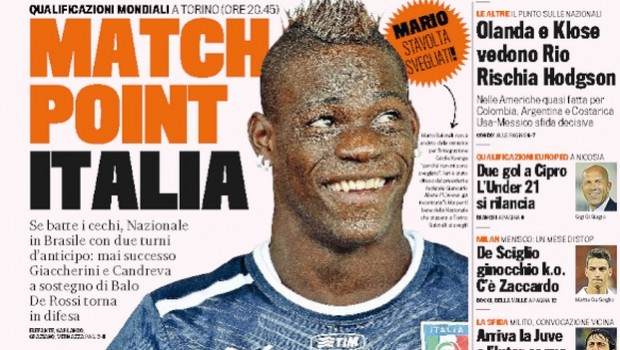 Rassegna stampa 9 settembre 2013: prime pagine di Gazzetta, Corriere e Tuttosport