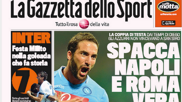 Rassegna stampa 23 settembre 2013: prime pagine di Gazzetta, Corriere e Tuttosport