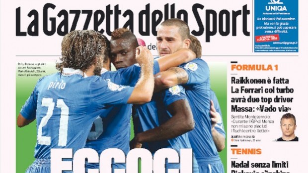 Rassegna stampa 11 settembre 2013: prime pagine di Gazzetta, Corriere e Tuttosport