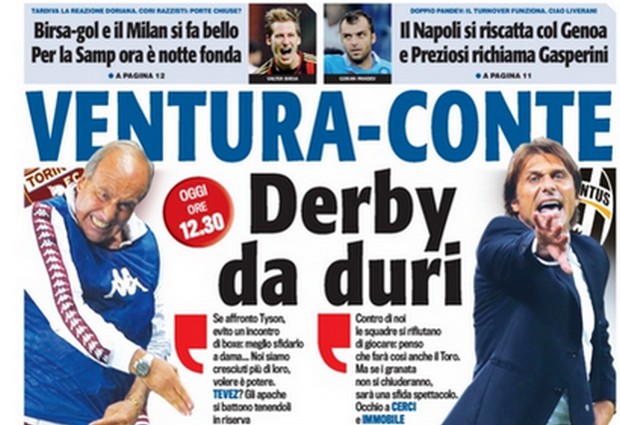 Rassegna stampa 29 settembre 2013: prime pagine di Gazzetta, Corriere e Tuttosport