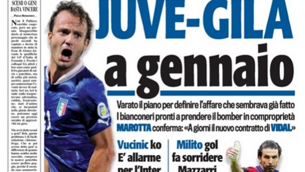 Rassegna stampa 8 settembre 2013: prime pagine di Gazzetta, Corriere e Tuttosport