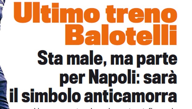 Balotelli: &#8220;Io simbolo anticamorra? Questo lo dite voi&#8221;