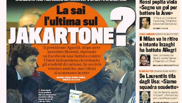 Rassegna stampa 17 ottobre 2013: prime pagine di Gazzetta, Corriere e Tuttosport