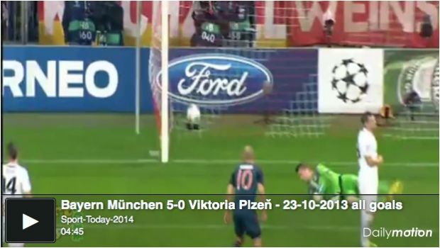 Bayern Monaco – Viktoria Plzen 5-0 | Highlights Champions League | Video Gol (Ribery, Alaba, Schweinsteiger, Gotze)