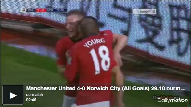 Manchester United – Norwich 4-0 | Highlights Capital One Cup – Video Gol (Hernandez, Jones, Fabio)