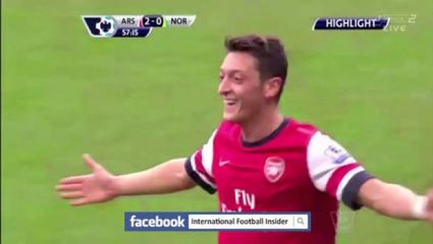 Arsenal &#8211; Norwich 4-1 | Highlights Premier League &#8211; Video Gol (Wilshere, Ozil, Howson, Ramsey)