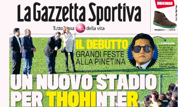 Rassegna stampa 17 novembre 2013: prime pagine di Gazzetta, Corriere e Tuttosport