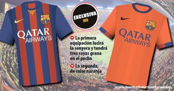 Anteprima nuova maglia del Barcellona per la stagione 2014/2015 | Foto