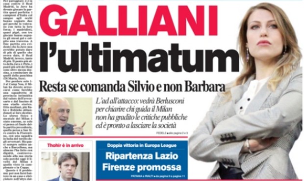 Rassegna stampa 8 novembre 2013: prime pagine di Corriere dello Sport e Tuttosport