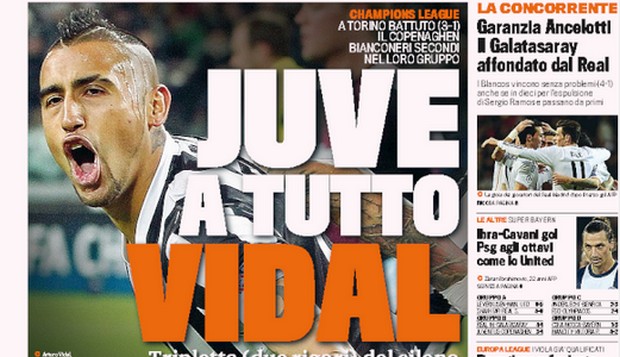 Rassegna stampa 28 novembre 2013: prime pagine di Gazzetta, Corriere e Tuttosport