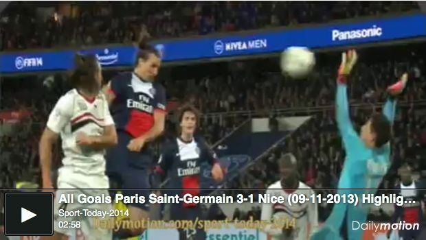 PSG &#8211; Nizza 3-1 | Highlights Ligue 1 &#8211; Video Gol (Ibrahimovic, Pejcinovic)