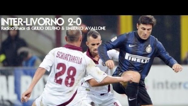 Inter-Livorno 2-0 | Telecronache di Tramontana e Recalcati, radiocronaca Rai | Video