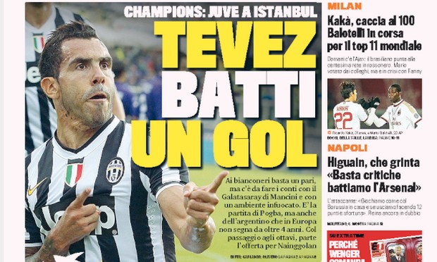 Rassegna stampa 10 dicembre 2013: prime pagine di Gazzetta, Corriere e Tuttosport