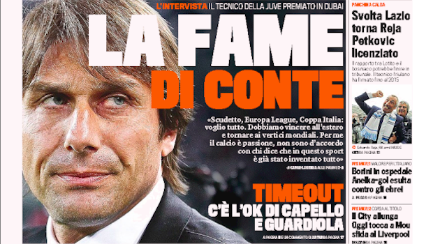 Rassegna stampa 29 dicembre 2013: prime pagine di Gazzetta, Corriere e Tuttosport