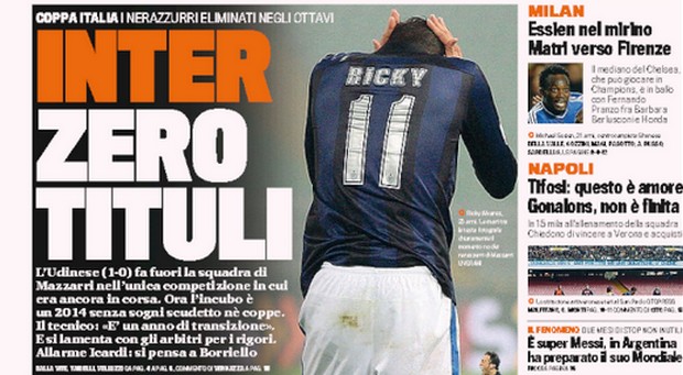 Rassegna stampa 10 gennaio 2014: prime pagine di Gazzetta, Corriere e Tuttosport