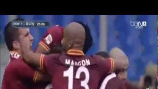 Roma-Genoa 4-0 | Highlights Serie A | Video Gol (Florenzi, Totti, Maicon, Benatia)