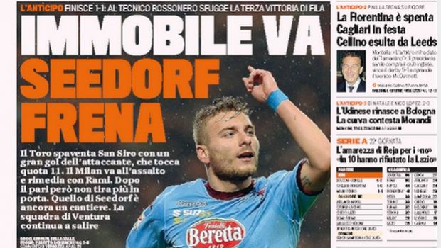 Rassegna stampa 2 febbraio 2014: prime pagine di Gazzetta, Corriere e Tuttosport