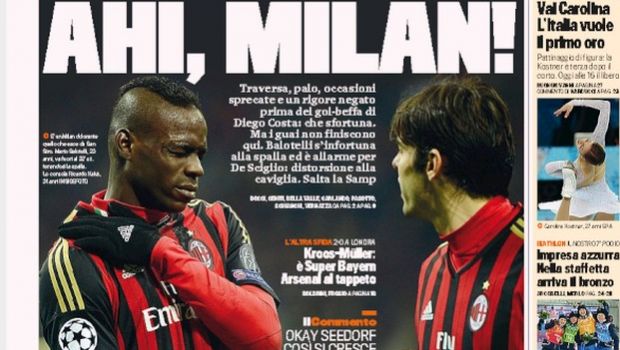 Rassegna stampa 20 febbraio 2014: prime pagine di Gazzetta, Corriere e Tuttosport