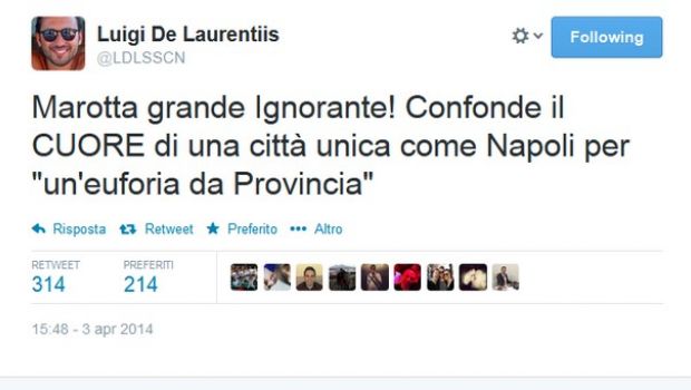 Marotta attacca il Napoli: &#8220;Euforia da provinciale&#8221;. Il figlio di De Laurentiis replica: &#8220;Ignorante&#8221;