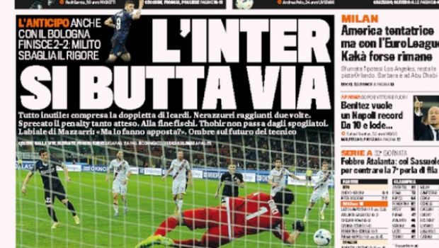 Rassegna stampa 6 aprile 2014: prime pagine di Gazzetta, Corriere e Tuttosport